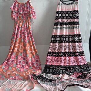 One Step Ahead Pink and Gray Dress